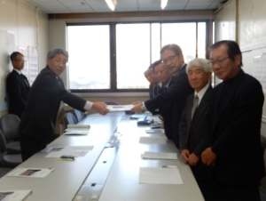 写真：相川水系治水事業促進期成同盟会 要望活動1