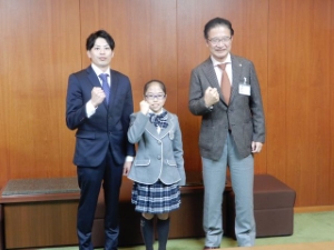 写真：全国体操競技選手権大会出場選手 来訪