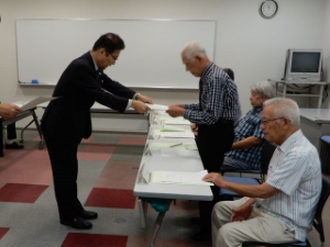 写真：津駅前北部土地区画整理審議会委員委嘱式1