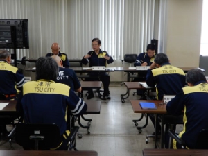 写真：津市災害対策本部会議