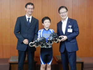 写真：全国スプリント選手権大会 優勝報告