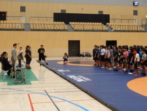 写真：全国女子中学生レスリング強化合宿1