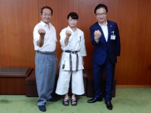 写真：全国中学生空手道選手権大会出場