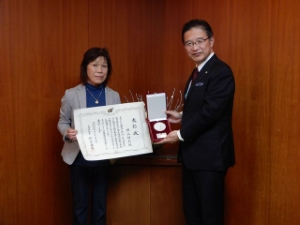 写真：三重県産業功労者表彰受賞報告