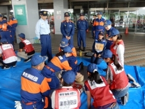 写真：消防団夏期訓練2