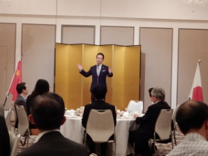 写真:鎮江市人大常務委員会訪日団歓迎夕食会