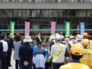 写真:春の全国交通安全運動出発式1