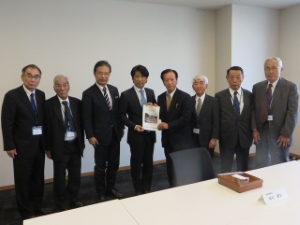 写真:相川水系治水事業促進期成同盟会要望