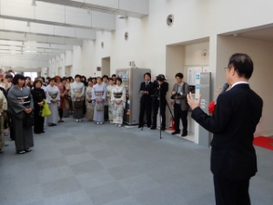 写真:いけばな展 挨拶