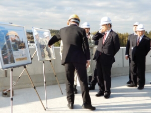 写真:国土交通大臣視察対応1