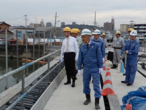 写真:江戸橋工事