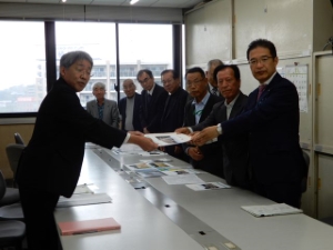 写真:相川水系治水事業促進期成同盟会 要望活動