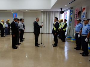 写真:交通安全出発式2