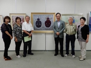 写真:久居ふるさと文学館鑑賞