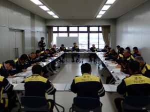 写真:第1回津市災害対策本部会議