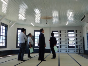 写真：旧明村役場庁舎竣工式典