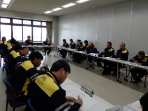 写真：第1回津市災害対策本部会議