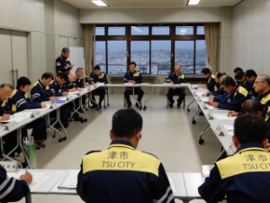 写真：第2回津市災害対策本部会議