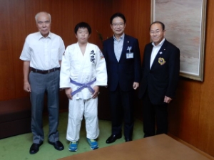 写真：柔道全国大会出場