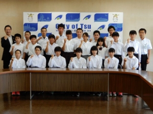 写真：全国中学校体育大会出場選手