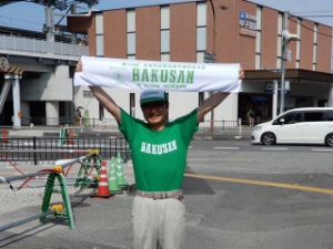 写真：白山高校観戦2