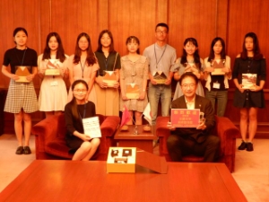 写真：友好都市鎮江市 江蘇大学友好訪日団