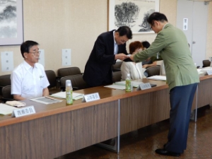 写真：文化振興審議会委員委嘱式1