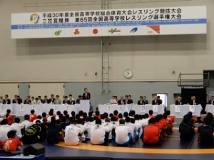 写真:インターハイレスリング