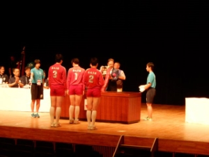 写真:バレーボール開会式