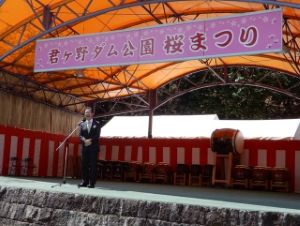 写真:第30回君ヶ野ダム公園桜まつり