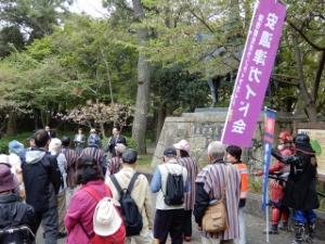 写真:「続日本100名城」津城・城下町めぐりウォーク1