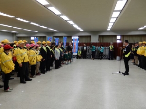 写真:平成30年春の全国交通安全運動に伴う出発式1