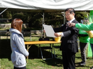 写真:感謝状贈呈式1