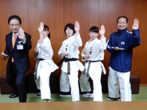 写真：全国中学生空手道選抜大会 出場選手