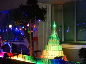 写真：津新町通り ペットボトルイルミネーション2