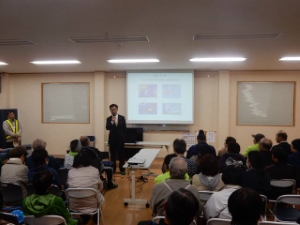 写真：栗真町屋地区自主防災訓練