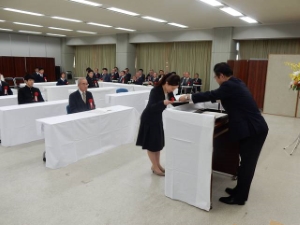 写真：津市文化功労賞・奨励賞、スポーツ功労賞・奨励賞、教育功労者表彰式2