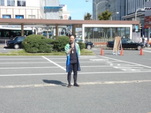 写真：津駅前会場