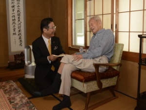 写真：市内男性最高齢者