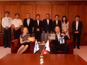 写真：津西ライオンズクラブ交換留学生