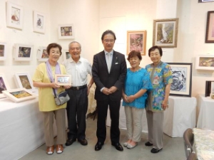 写真：押し花・レカンフラワー生徒作品展