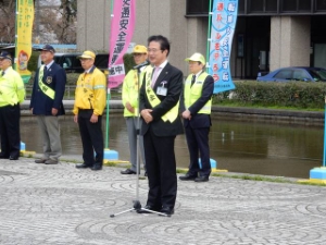 写真：春の全国交通安全運動に伴う出発式1