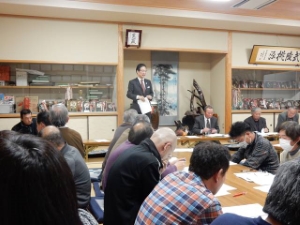 写真：上稲葉自治会総会