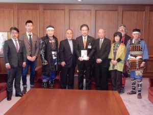 写真:「津城復元資金造成ライブ2017」寄附贈呈式