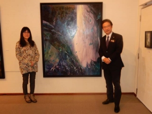 写真：岡林まち子さん個展