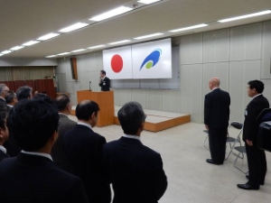 写真：仕事始め式