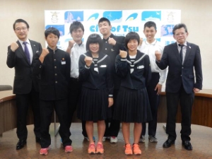 写真:ジュニアオリンピック陸上競技大会出場選手