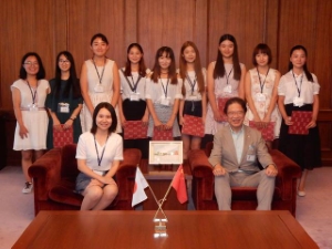 写真：鎮江市江蘇大学友好訪日団