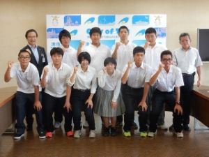 写真：全国中学校体育大会出場選手