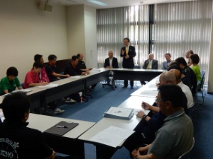 写真:小学生バレーボール大会 代表者会議